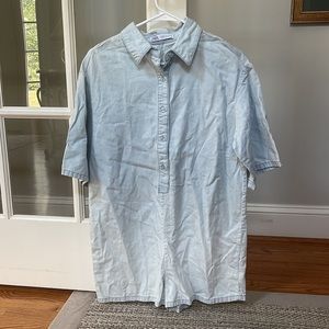 ZARA | Denim Flowy Romper size xs - super cute worn once